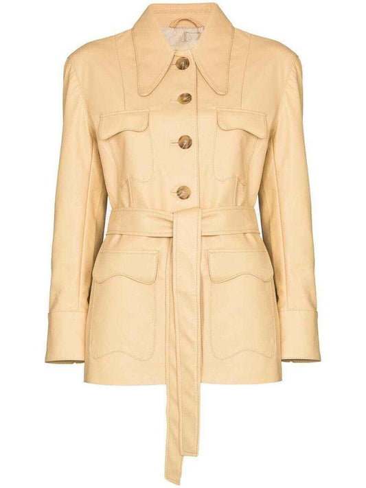 Handmade Felix Belted Single-Breasted Jacket