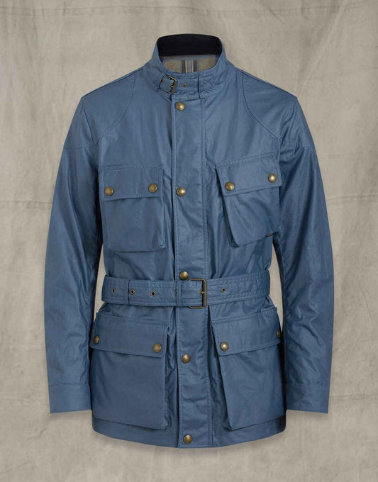 Handmade  Trialmaster Waxed Leather Jacket for Men