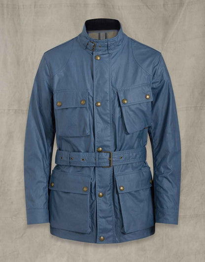 Handmade  Trialmaster Waxed Leather Jacket for Men