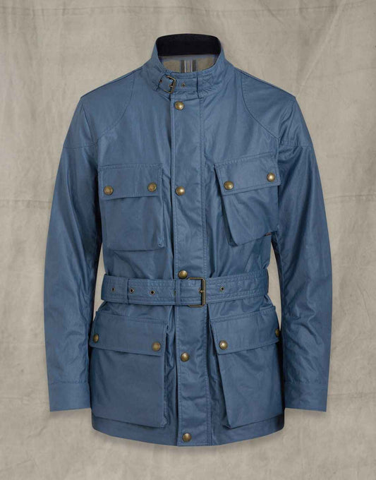 Handmade  Trialmaster Waxed Leather Jacket for Men