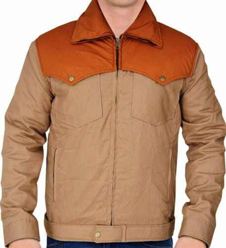 Handmade  Yellowstone Kevin Costner John Dutton Brown Cotton Jacket