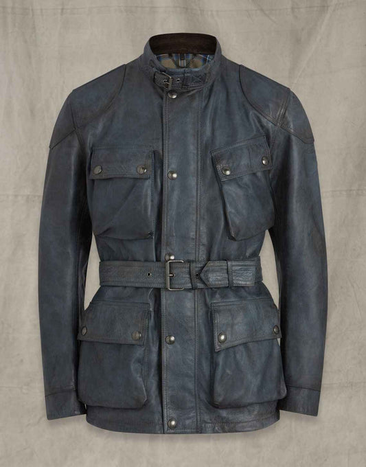 Handmade  Trialmastera panthera leather jacket