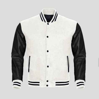 Handmade Baseball Varsity Multi-color Wool Varsity Letterman Bomber Jacket