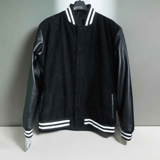 Handmade Love is Love LGBTQ Varsity Jacket With Leather Sleeves! "Pride Jacket"- A LGBTQ Handmade Leather Jacket Celebrating Diversity