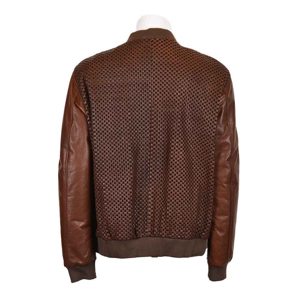 Ox and Bulls Mesh leather Dark Brown Jacket