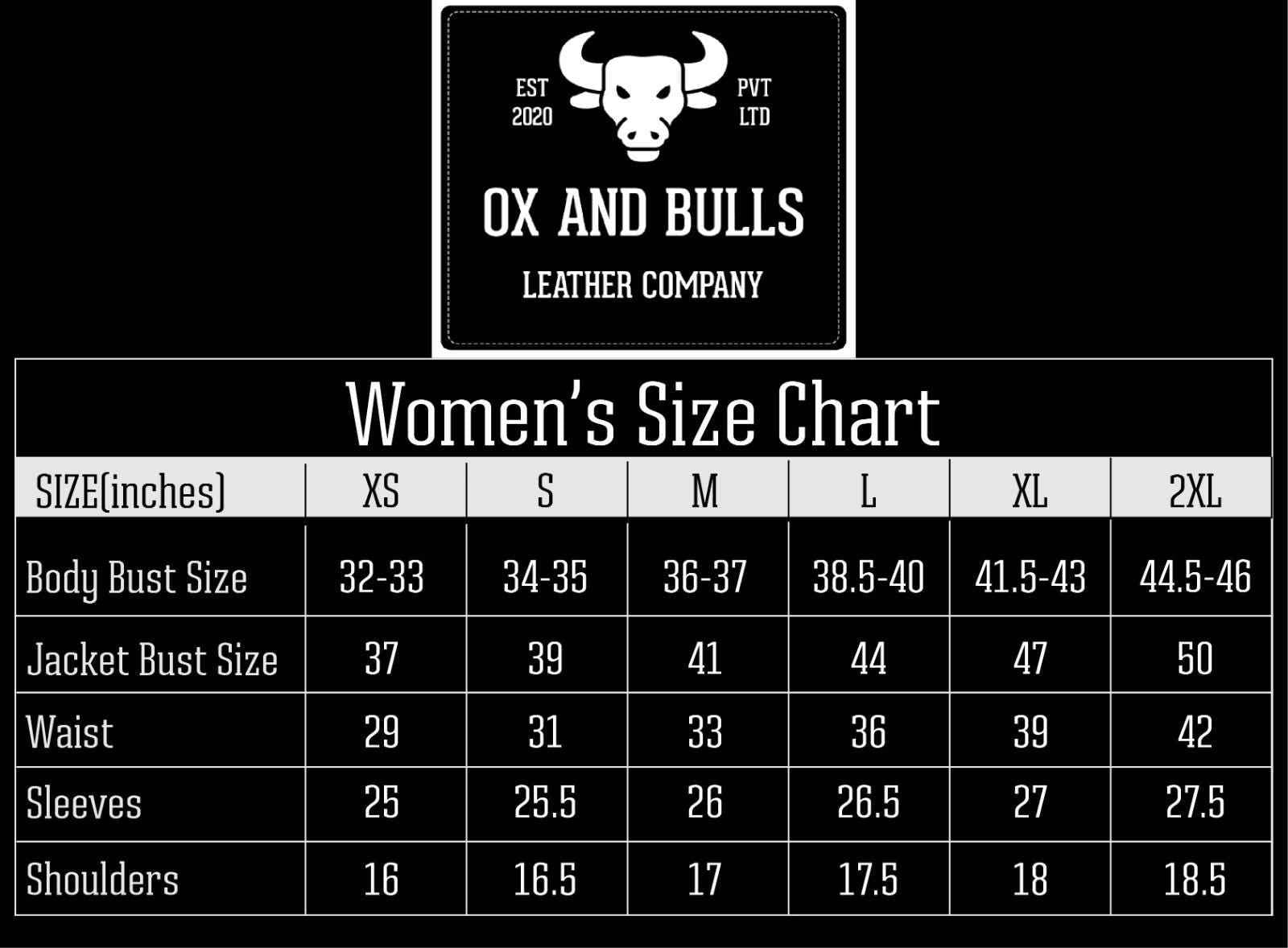 Oversized Womens Black Classic Bikers Jacket for Women's Retro Bomber Leather Jacket Handcrafted & Designed by Ox and Bulls