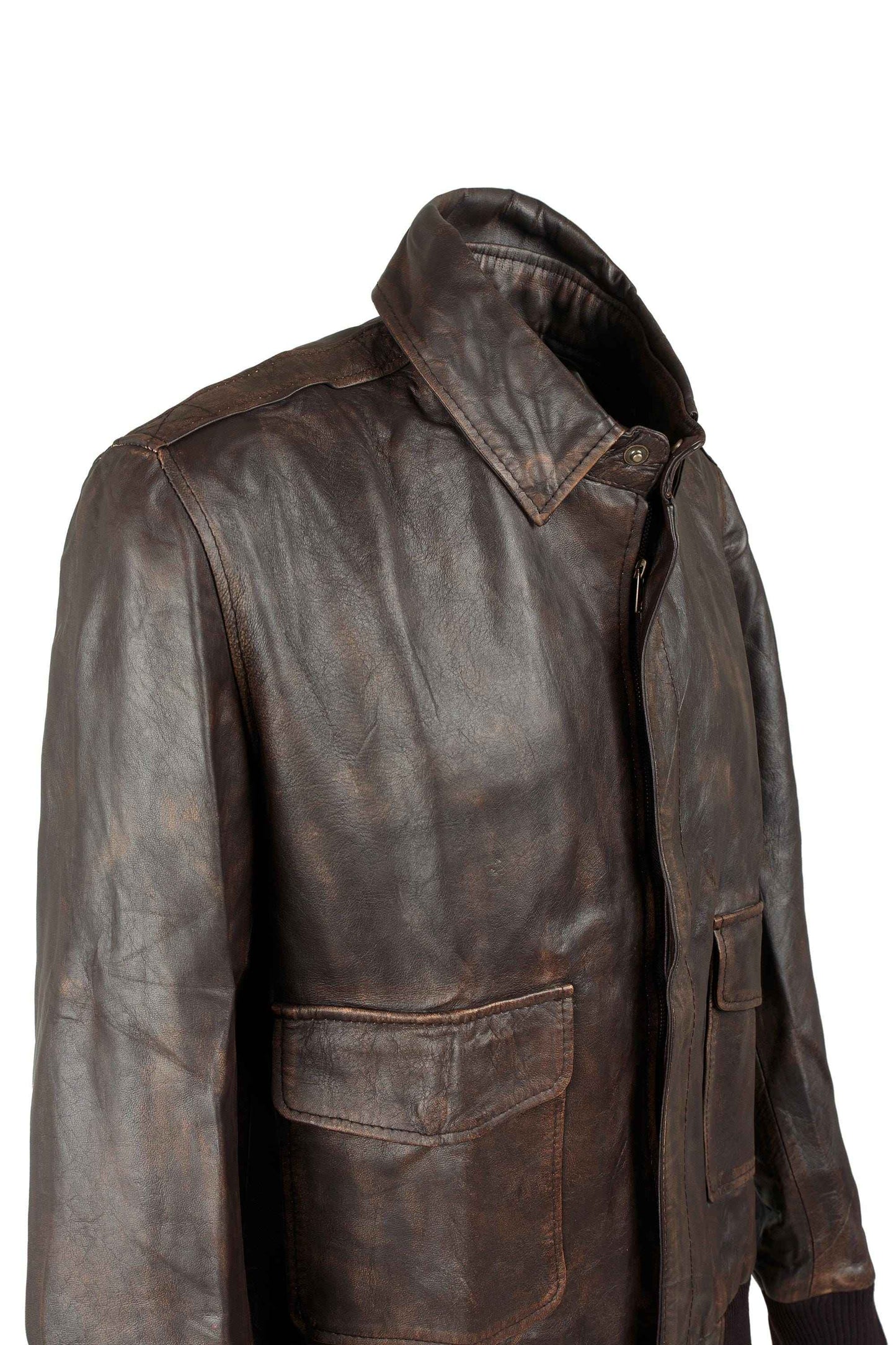 Handmade  A2 Aviator RAF Flight Bomber Jacket Handmade Real Leather Jacket for Men