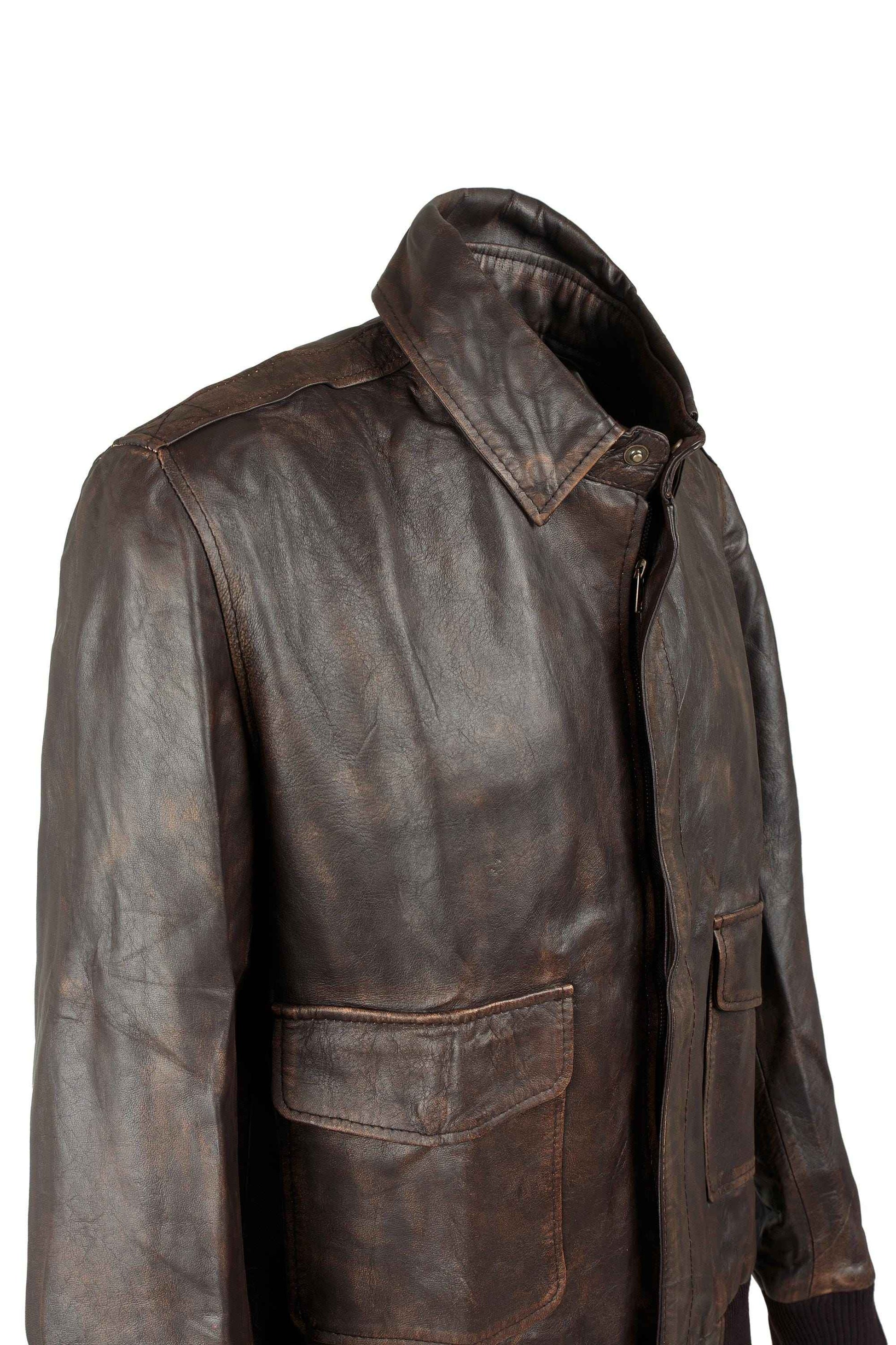 Handmade  A2 Aviator RAF Flight Bomber Jacket Handmade Real Leather Jacket for Men