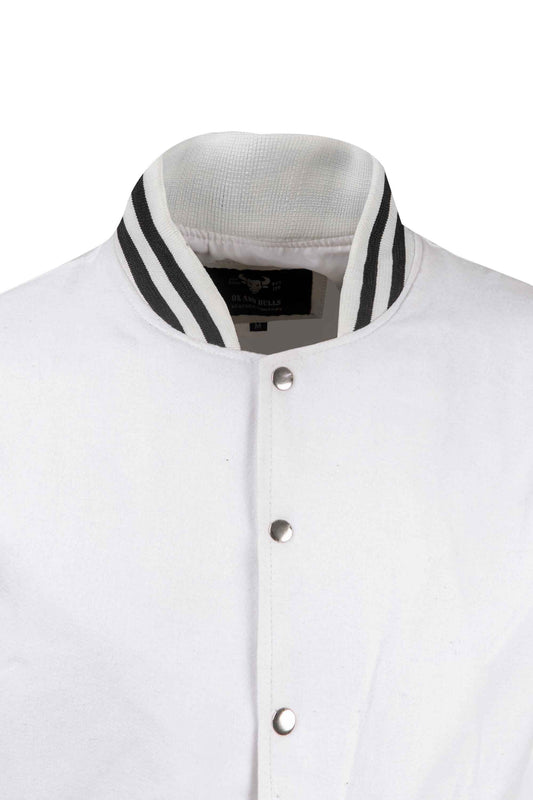 Weeknd  Varsity Jacket White and Black Varsity  Handmade Cosplay Customizable