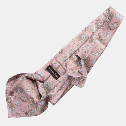 Medici - Printed Silk Tie - Pink - Solstik