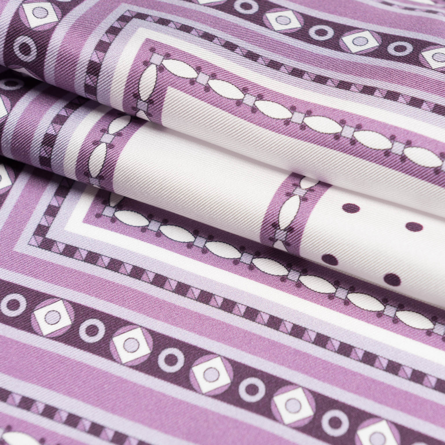 Pois - Silk Pocket Square - Lilac - Solstik