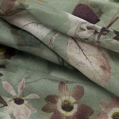 Botanica - Long Silk Scarf - Green - Solstik