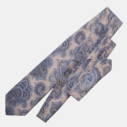 Cortina - Silk Jacquard Tie - Warm Pewter - Solstik