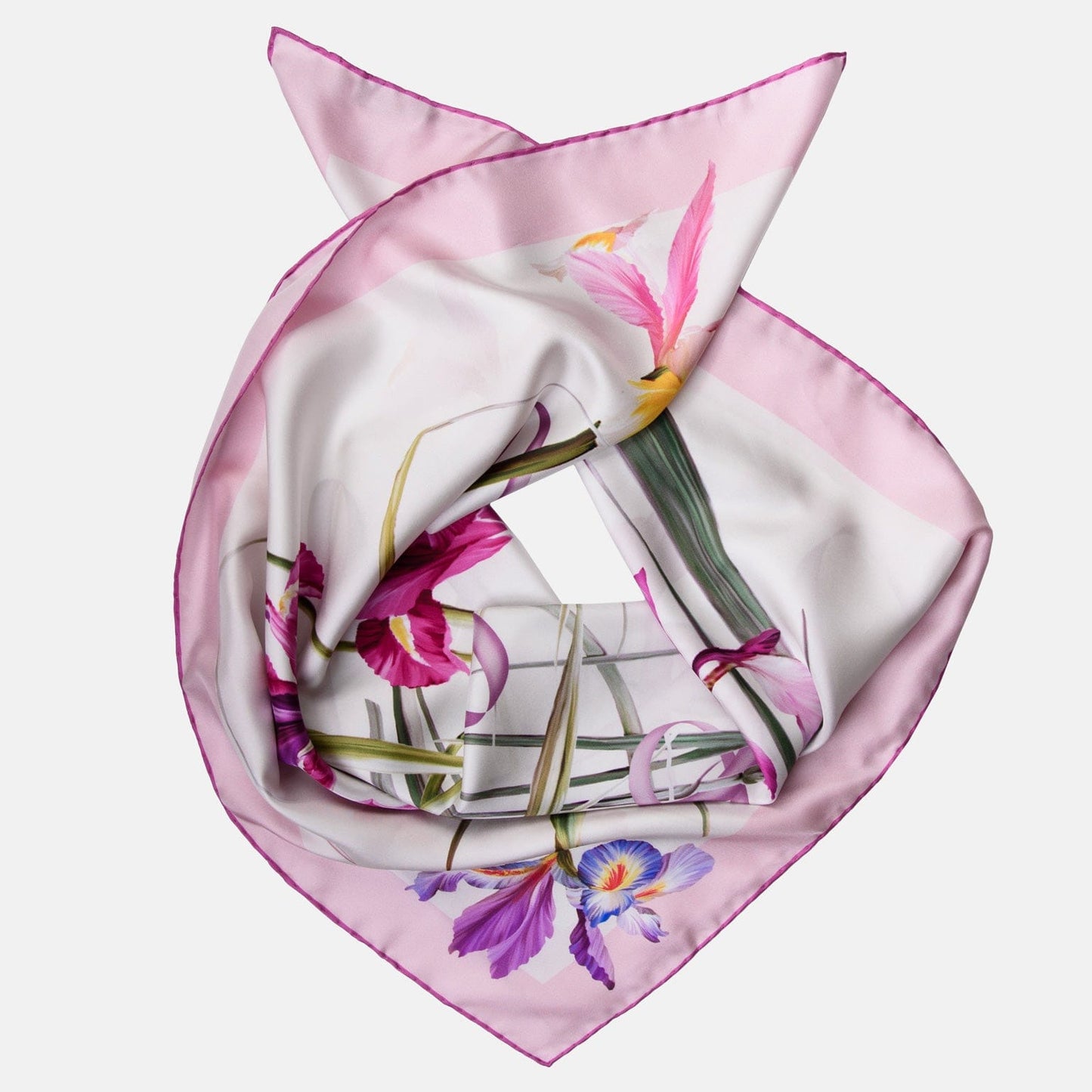 Susanna - Silk Foulard - Pink - Solstik