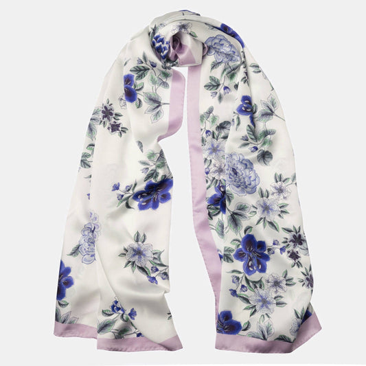 Bella - Silk Scarf Shawl - Purple Lavender - Solstik