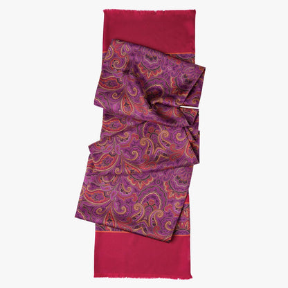 Ferrara - Silk Scarf - Magenta - Solstik