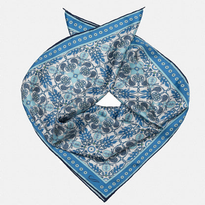 Barbaresco - Silk Neckerchief - Blue - Solstik