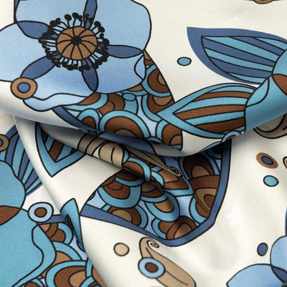 Lombardi - Silk Neckerchief - Blue - Solstik