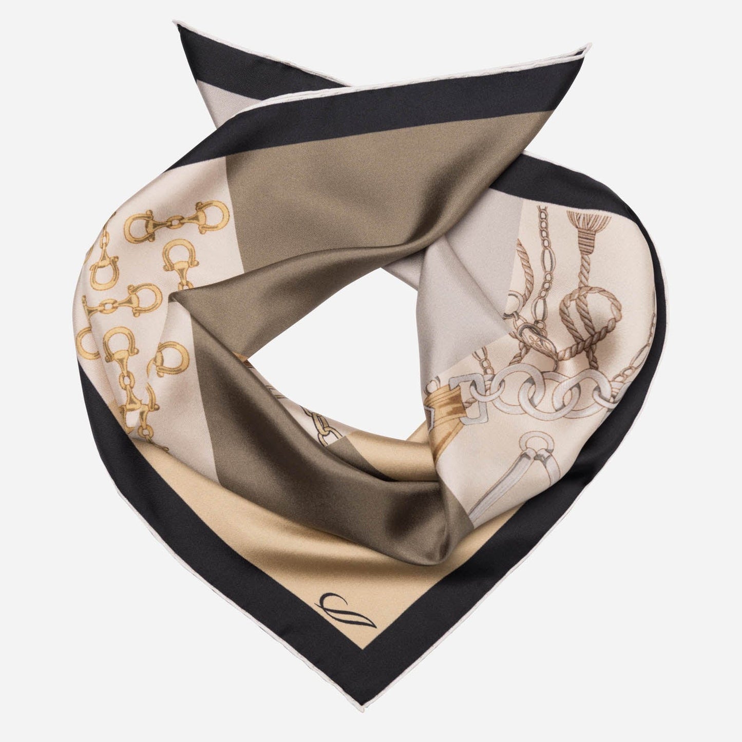 San Siro - Silk Neckerchief - Tan - Solstik