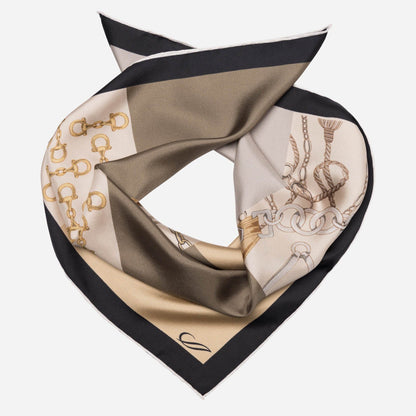 San Siro - Silk Neckerchief - Tan - Solstik