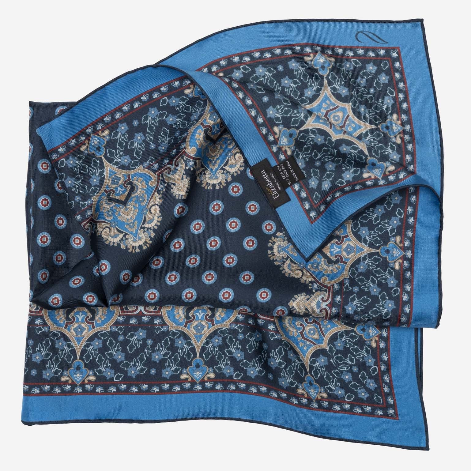 Filippo - Silk Neckerchief - Navy - Solstik