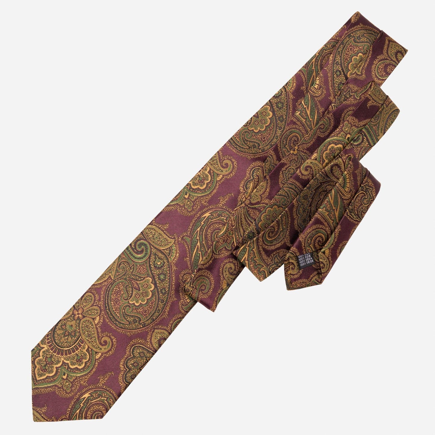 Cortina - Silk Jacquard Tie - Burgundy