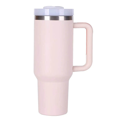 40oz V2 large capacity tumbler, With Handle And Straw Lid, Insulated Reusable Stainless Steel Water Bottles Travel Mug Coffee Cup car cup water cup For Men Women Outdoor Camping Driving, gift - Solstik