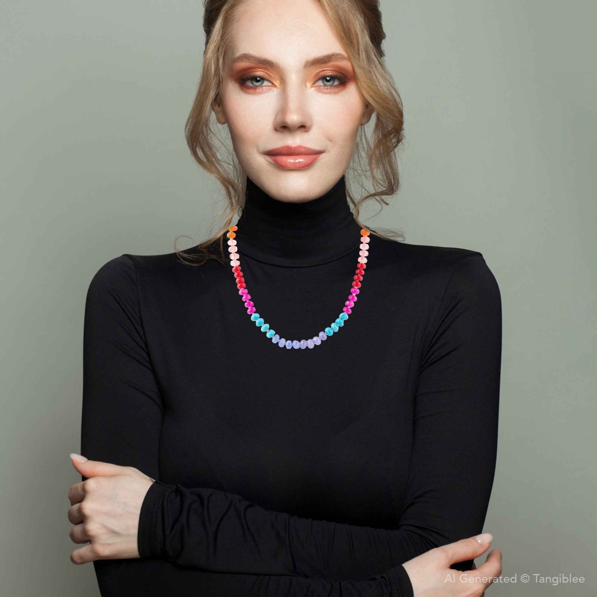 Kaleidoscope Multistone Strand Necklace
