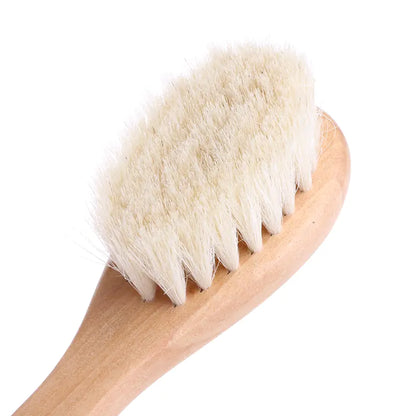 Neonatal Wooden Hair Brush and Comb Set
