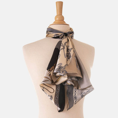 Gabriella - Silk Foulard - Hazelnut - Solstik