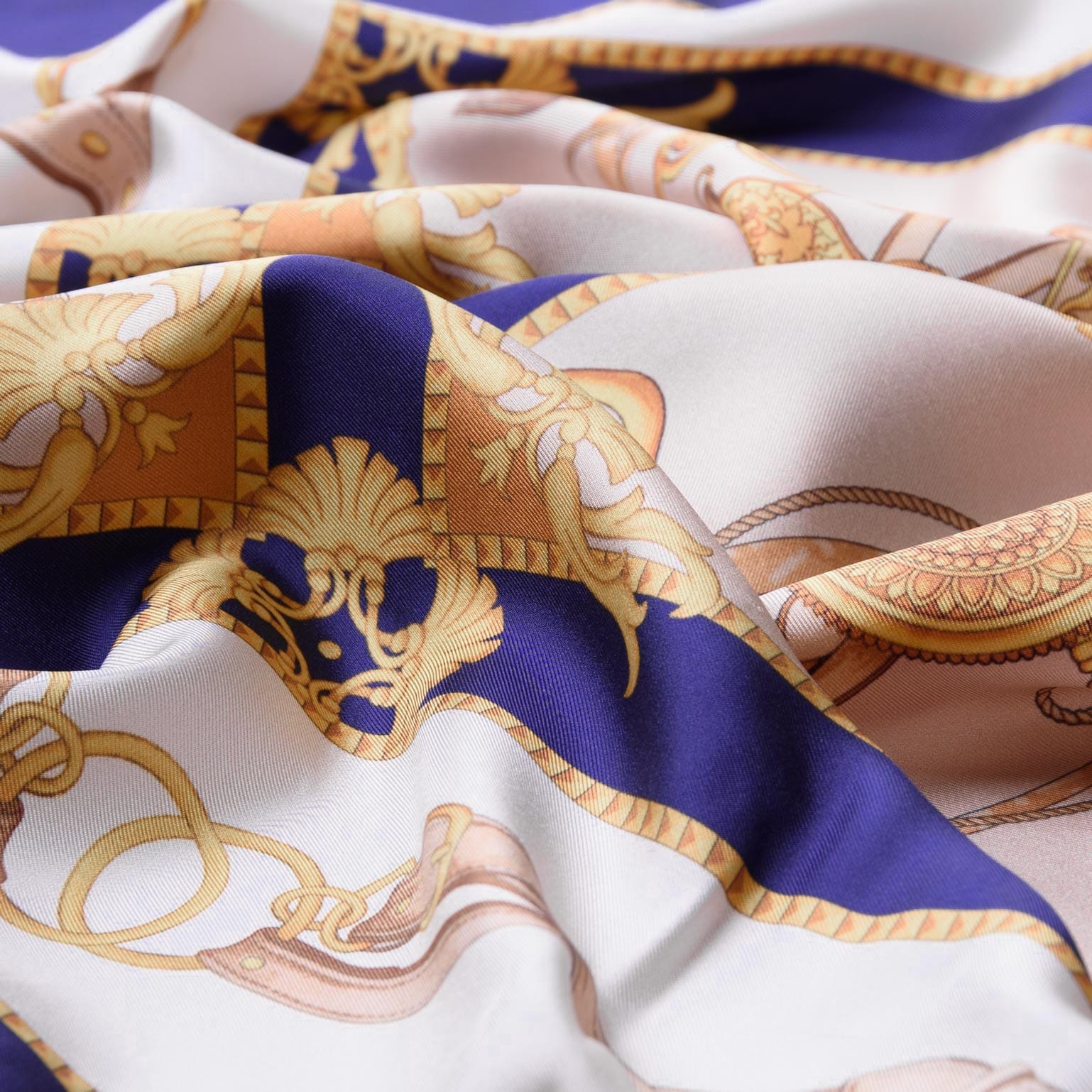 Vittoria - Silk Foulard - Blue - Solstik