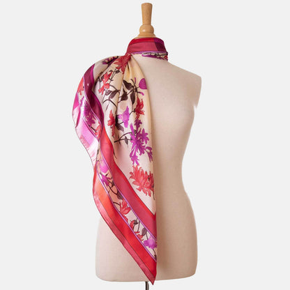 Serena - Silk Foulard - Fuchsia - Solstik