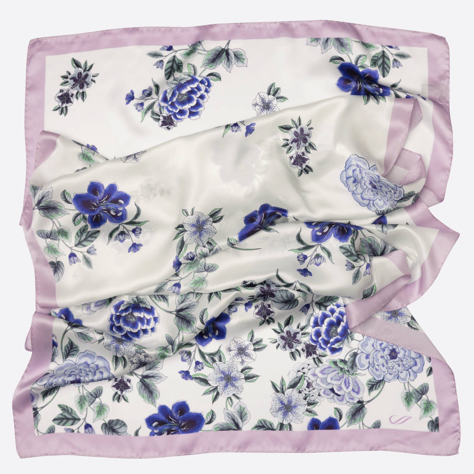 Bella - Silk Scarf Shawl - Purple Lavender - Solstik