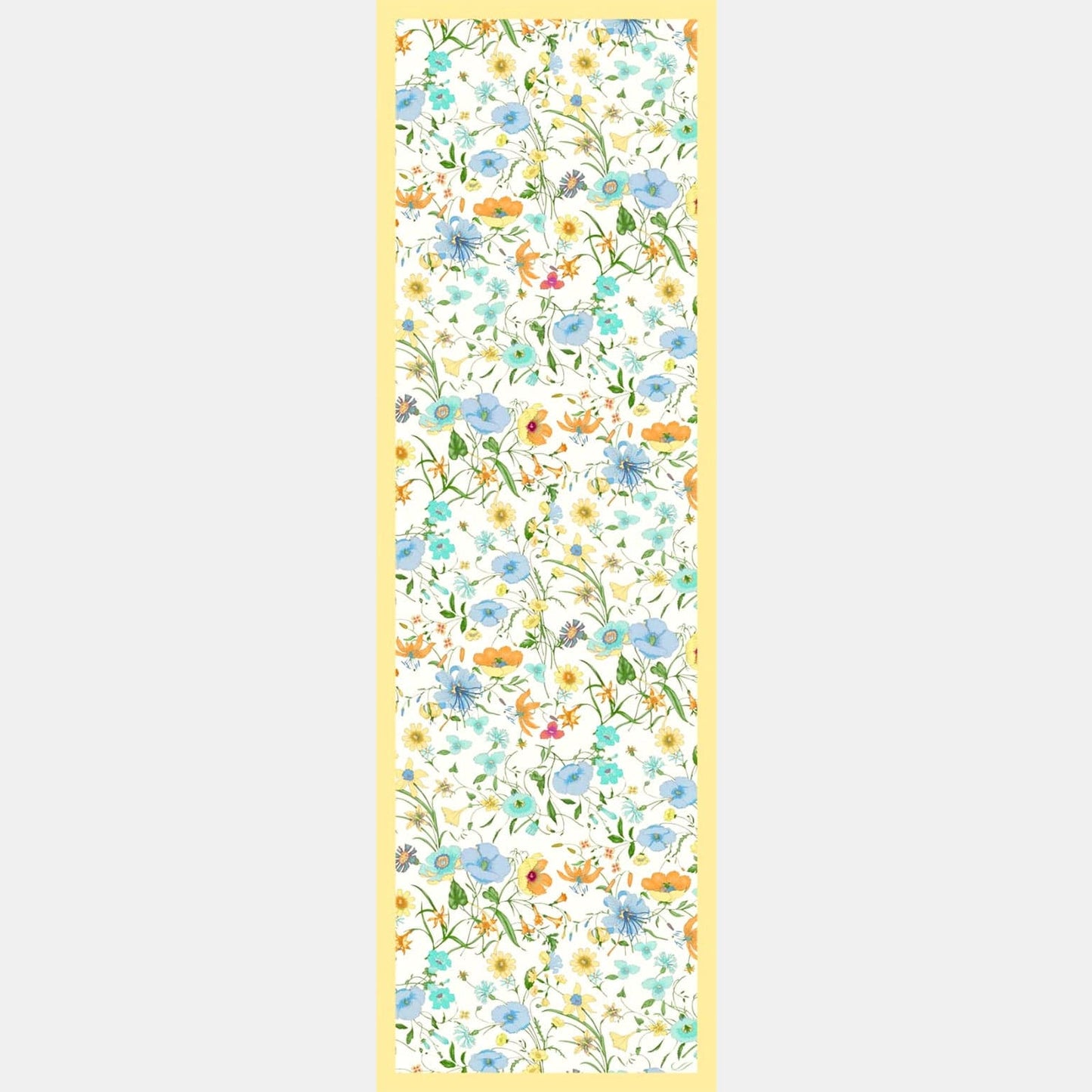 Primavera - Long Silk Scarf - Yellow - Solstik