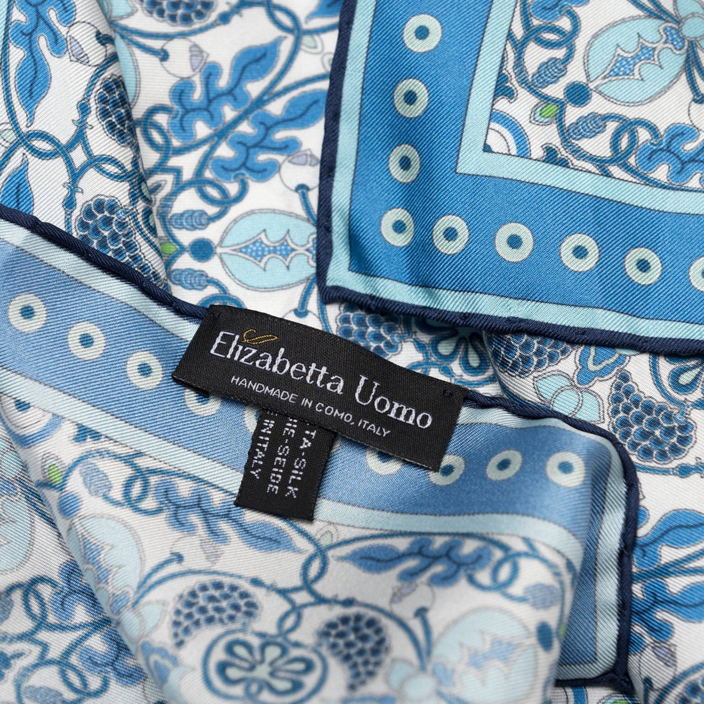 Barbaresco - Silk Neckerchief - Blue - Solstik