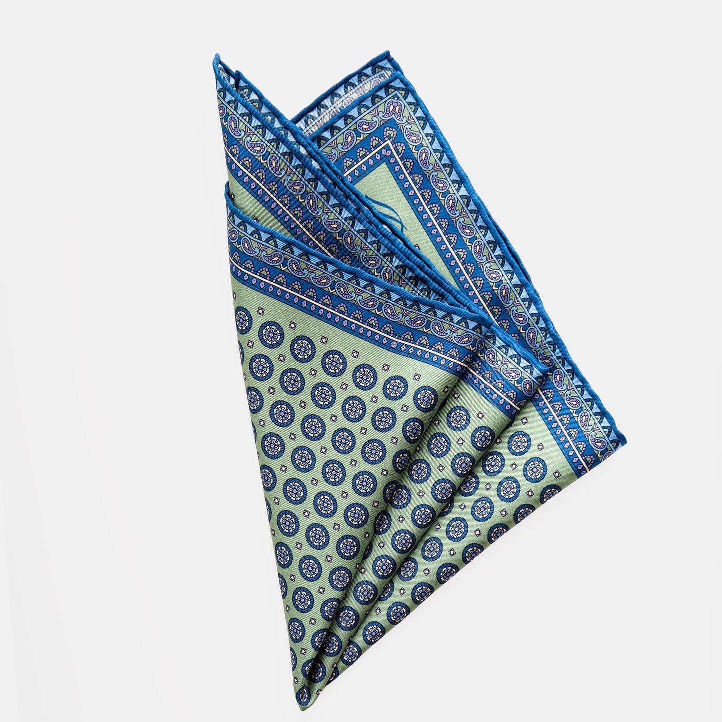 Imola - Silk Pocket Square - Pistachio - Solstik