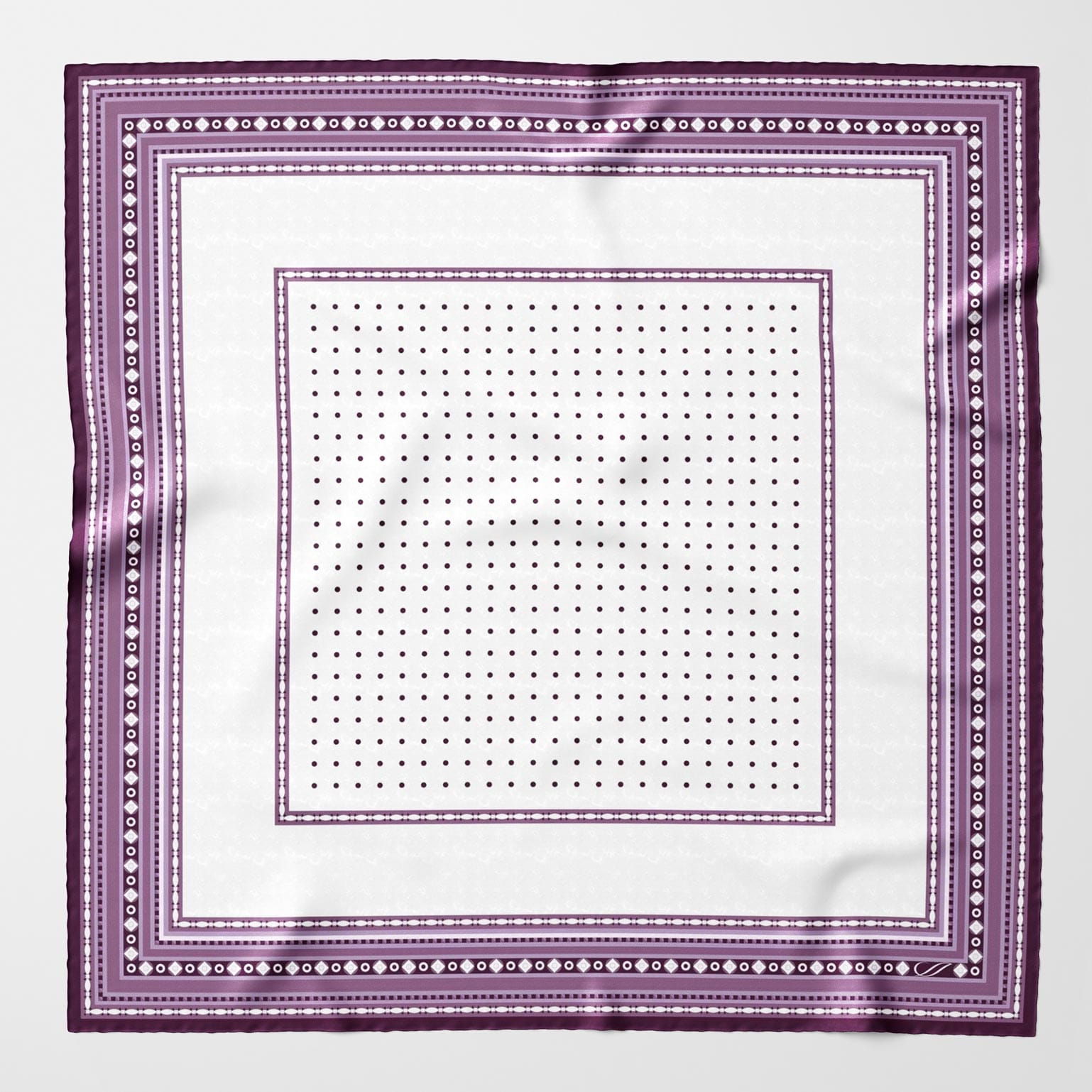 Pois - Silk Pocket Square - Lilac - Solstik