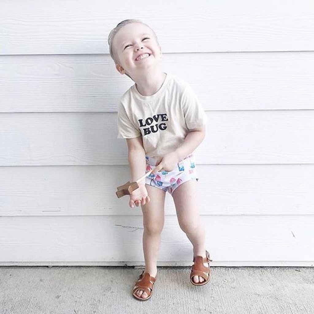 Love Bug Organic Kids Graphic T-Shirt Short Sleeve