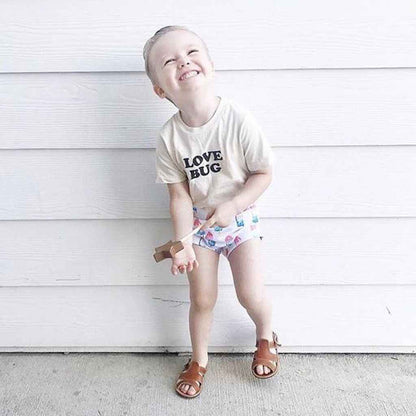 Love Bug Organic Kids Graphic T-Shirt Short Sleeve