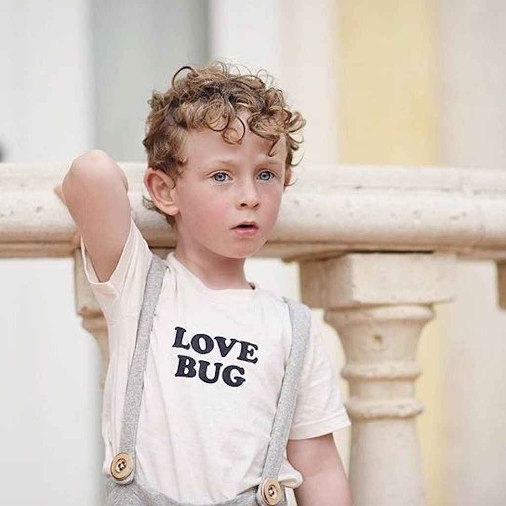 Love Bug Organic Kids Graphic T-Shirt Short Sleeve