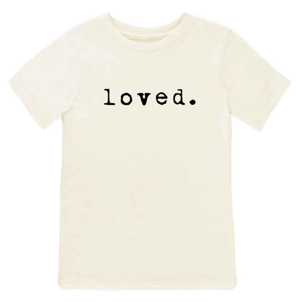 Loved. Organic Cotton Kids Tshirt Short Sleeve