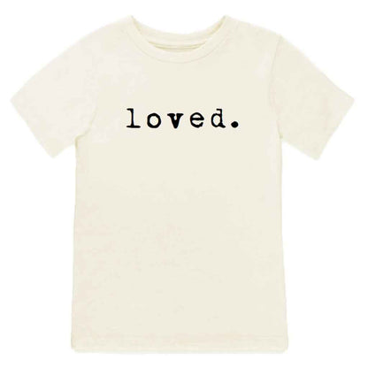 Loved. Organic Cotton Kids Tshirt Short Sleeve
