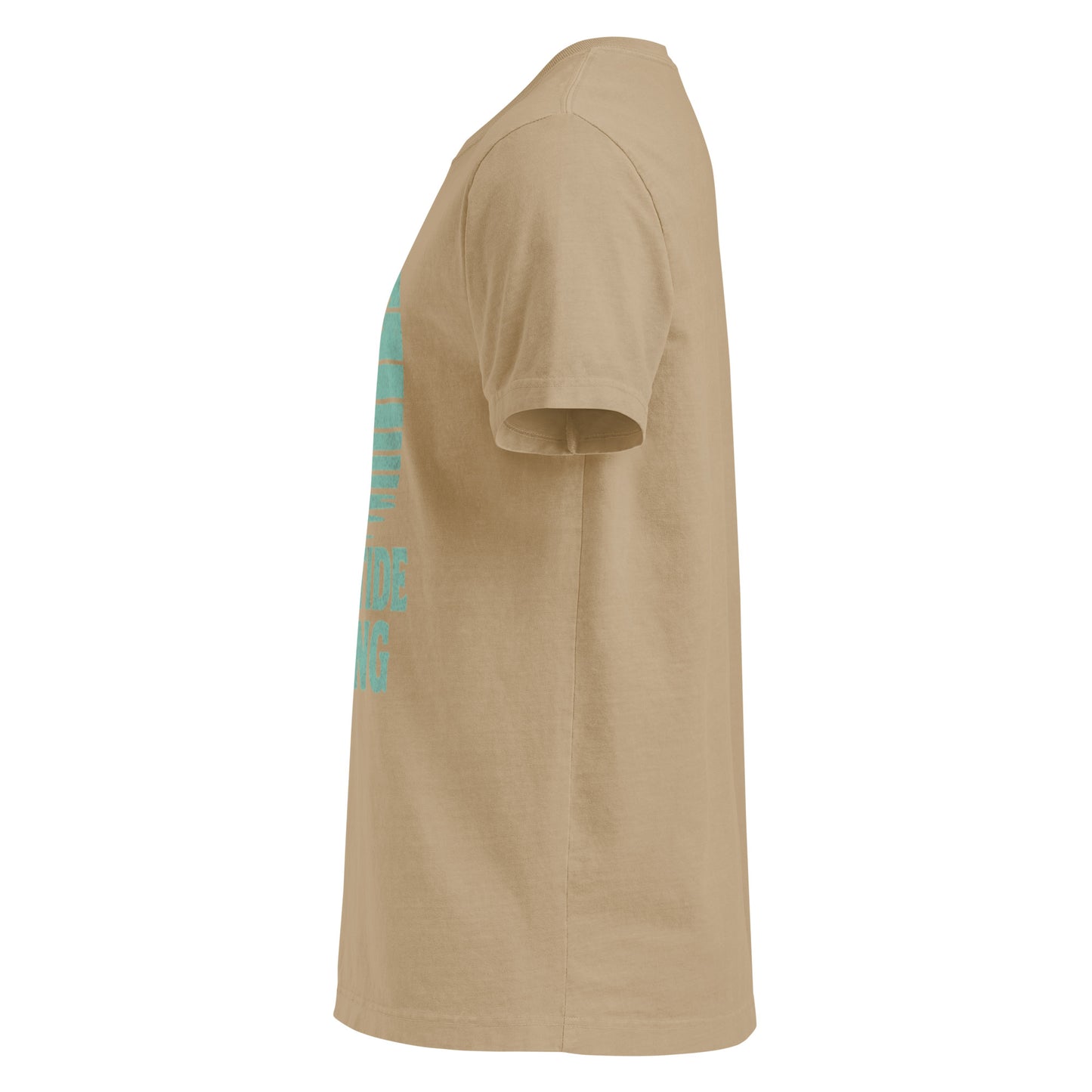 Solstik Beige Sailboat Print T-Shirt Luxury Soft Tee/ Steel - Solstik #