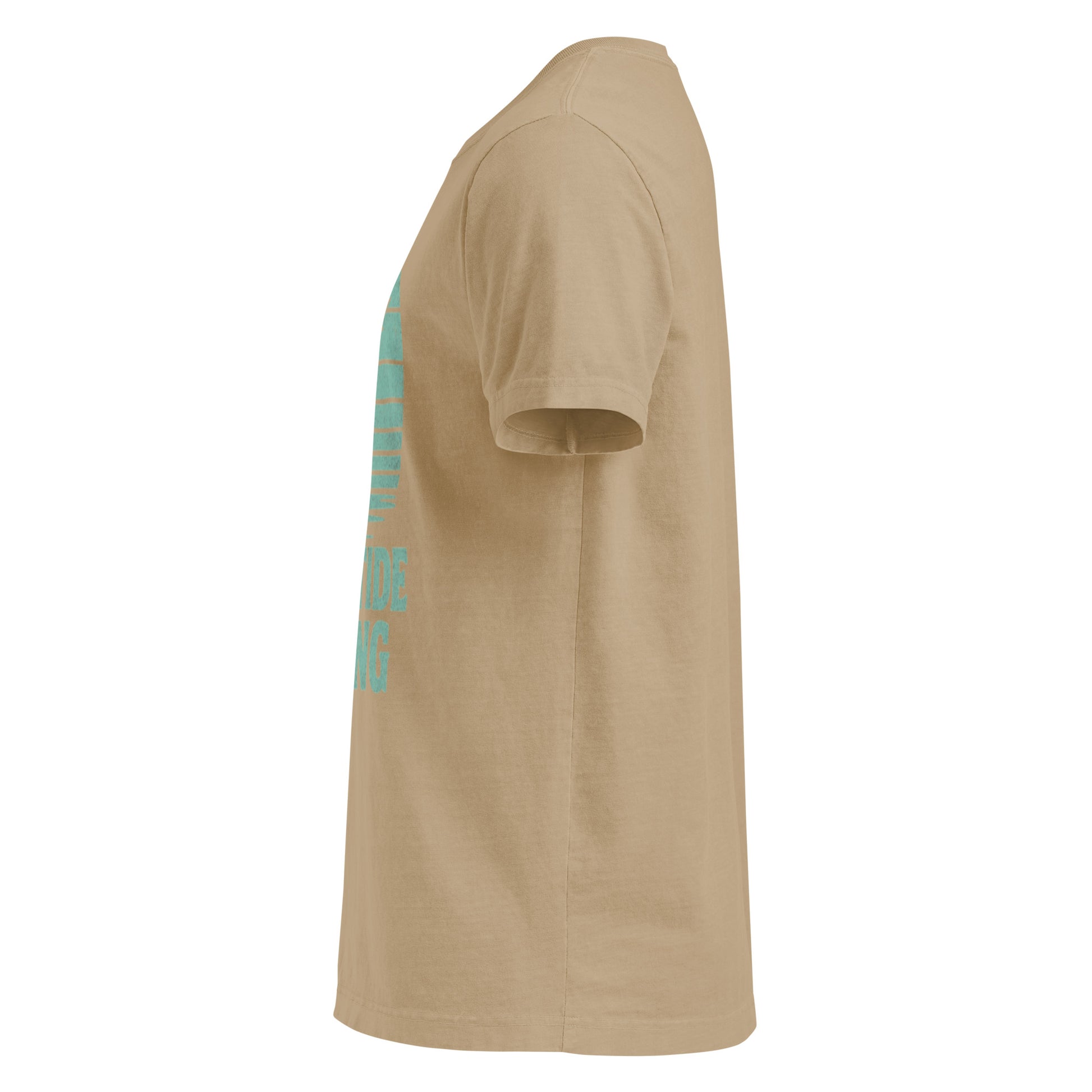 Solstik Beige Sailboat Print T-Shirt Luxury Soft Tee/ Steel - Solstik #