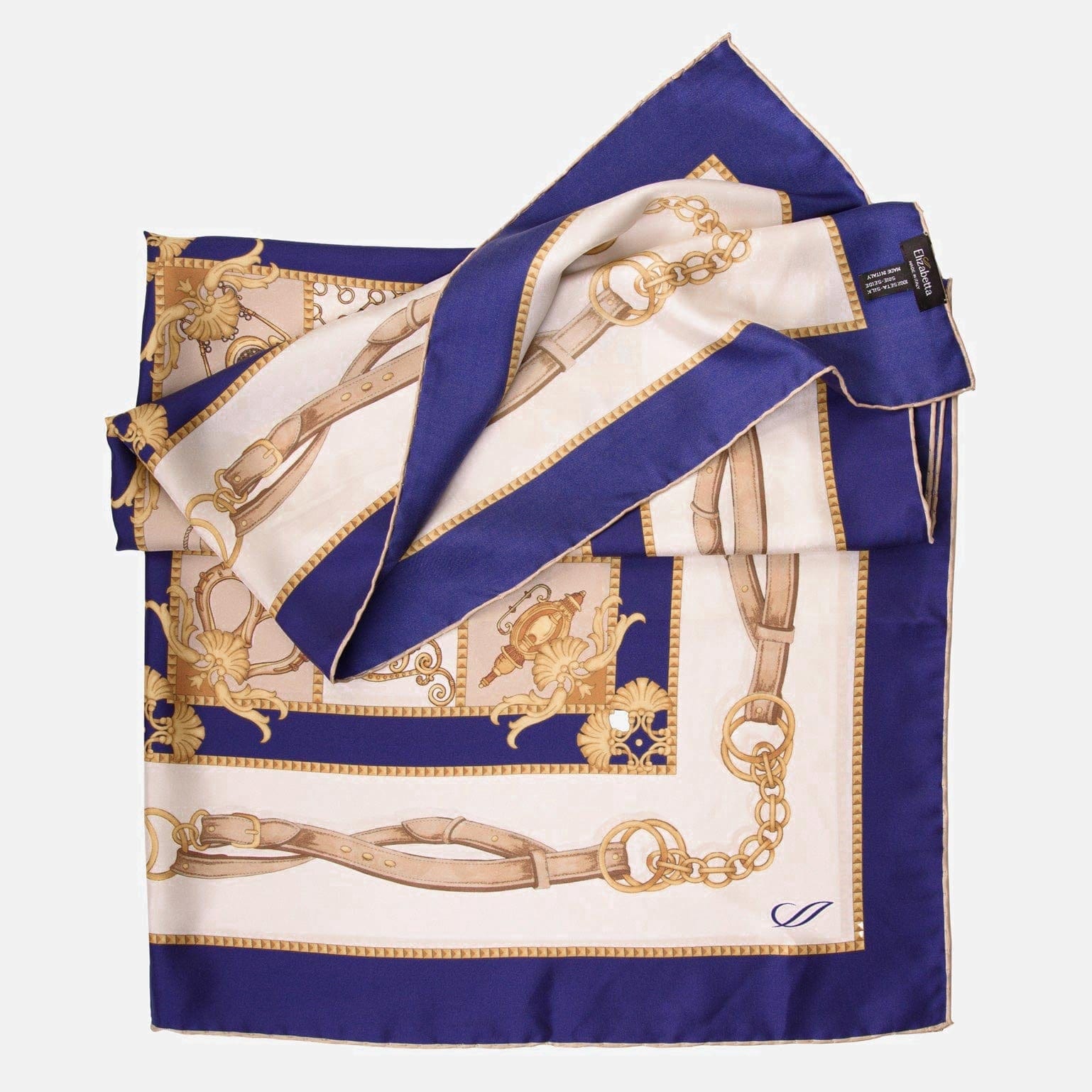 Vittoria - Silk Foulard - Blue - Solstik