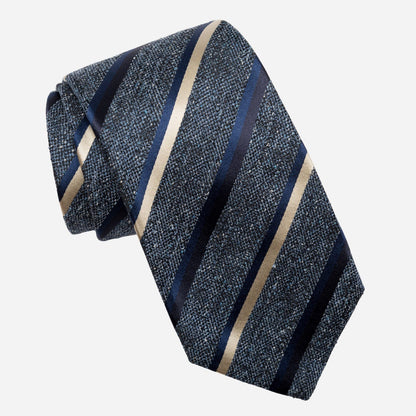 Velletri - Silk Jacquard Tie - Blue - Solstik