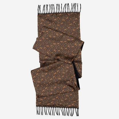Canis Romanus - Wool Backed Silk Scarf - Oak - Solstik