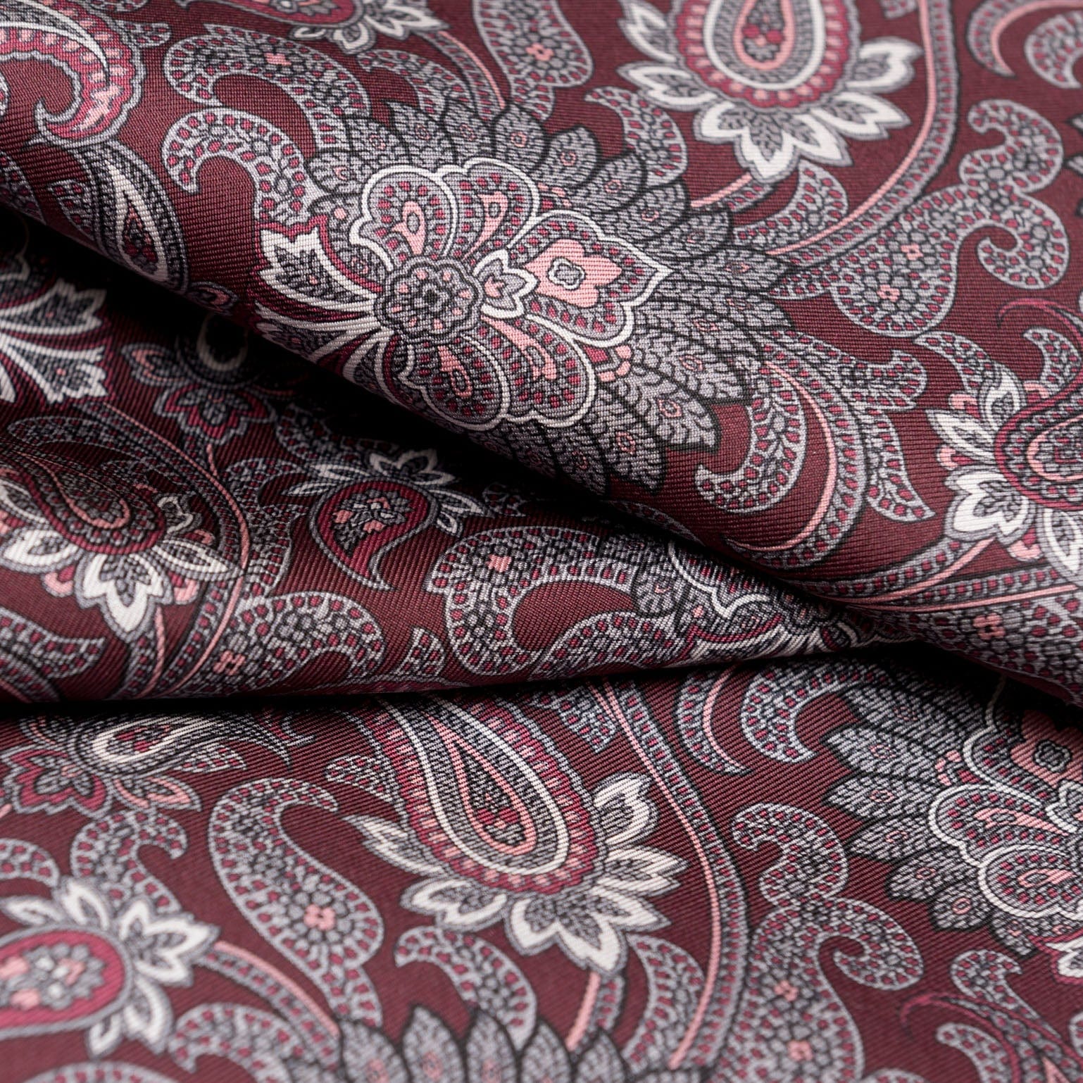 Pasquino - Reversible Silk Scarf - Wine - Solstik