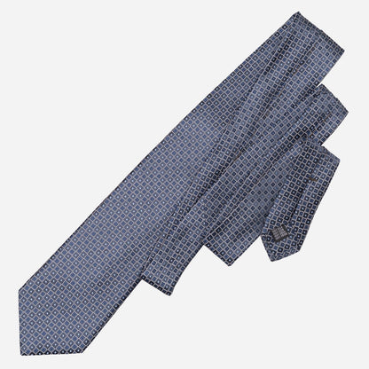 Ravenna - Silk Jacquard Tie - Blue - Solstik