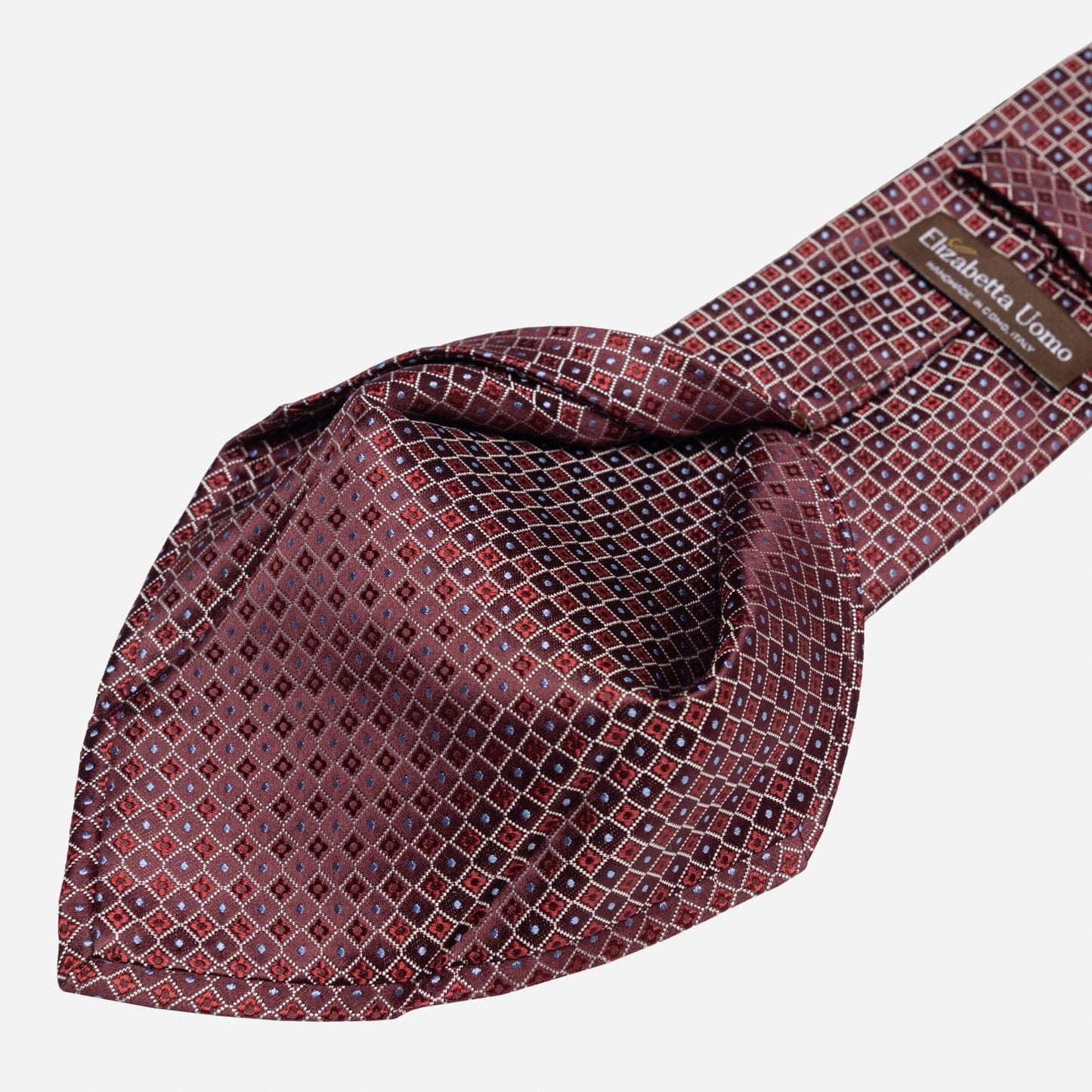 Ravenna - Silk Jacquard Tie - Burgundy - Solstik